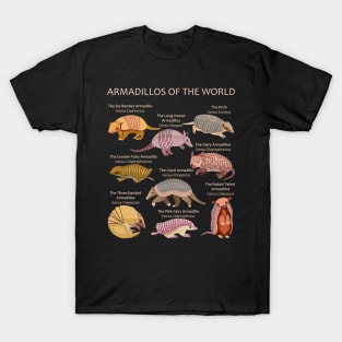 Armadillo Species of the World T-Shirt